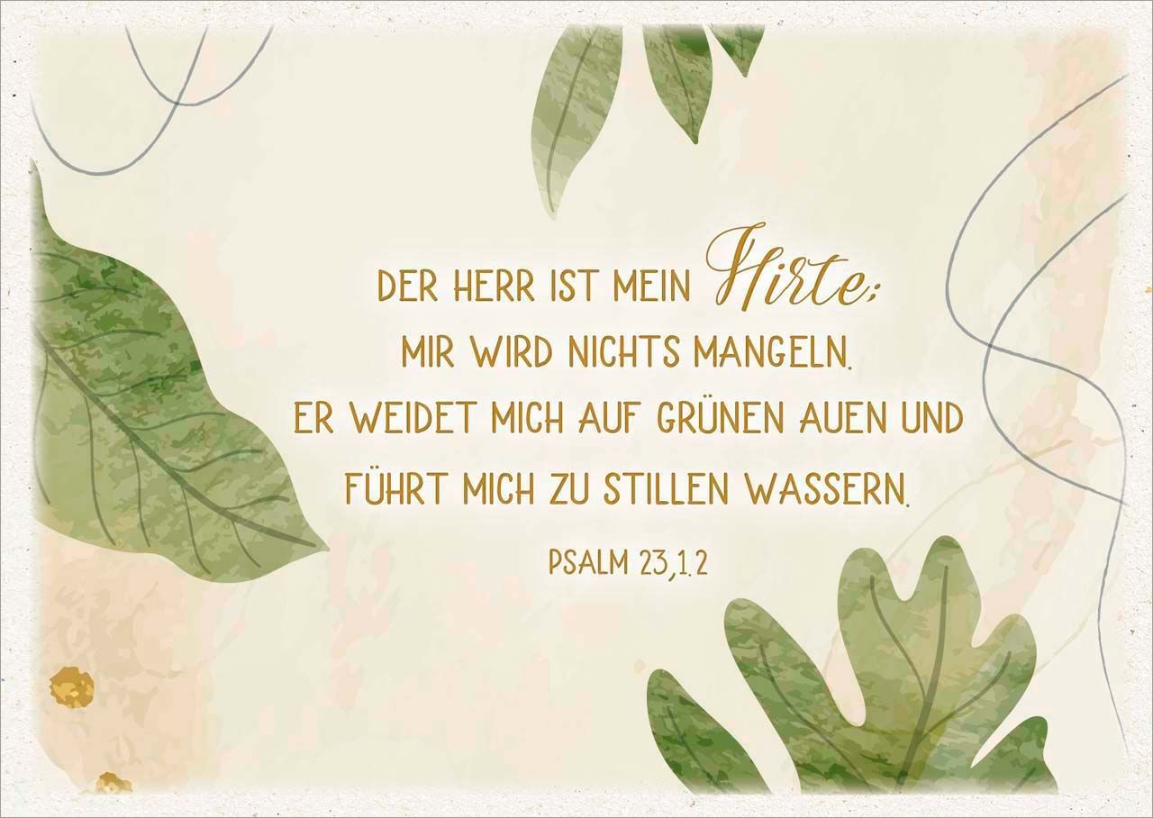 Postkarte "Der Herr ist mein Hirte"